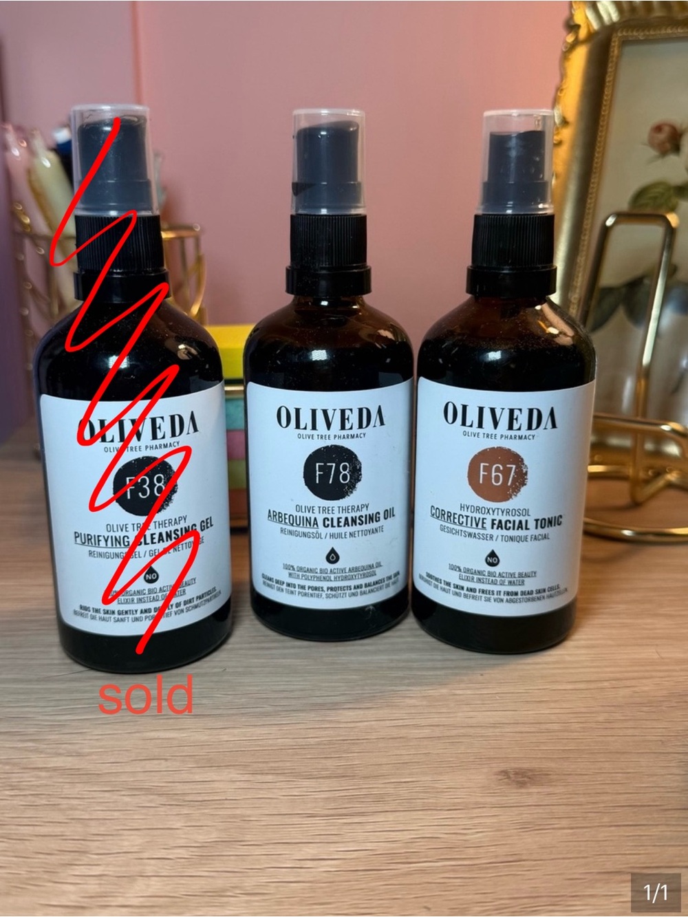 Oliveda F-Series 2 Pump + Mist Skincare Duo